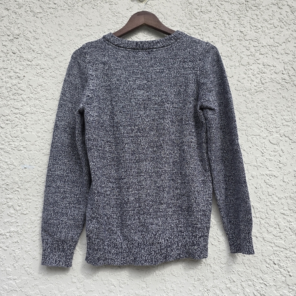 U.S. Polo Assn. Womans Gray Marled Flecked Crewneck Sweater Knit Pullover L - Picture 6 of 8